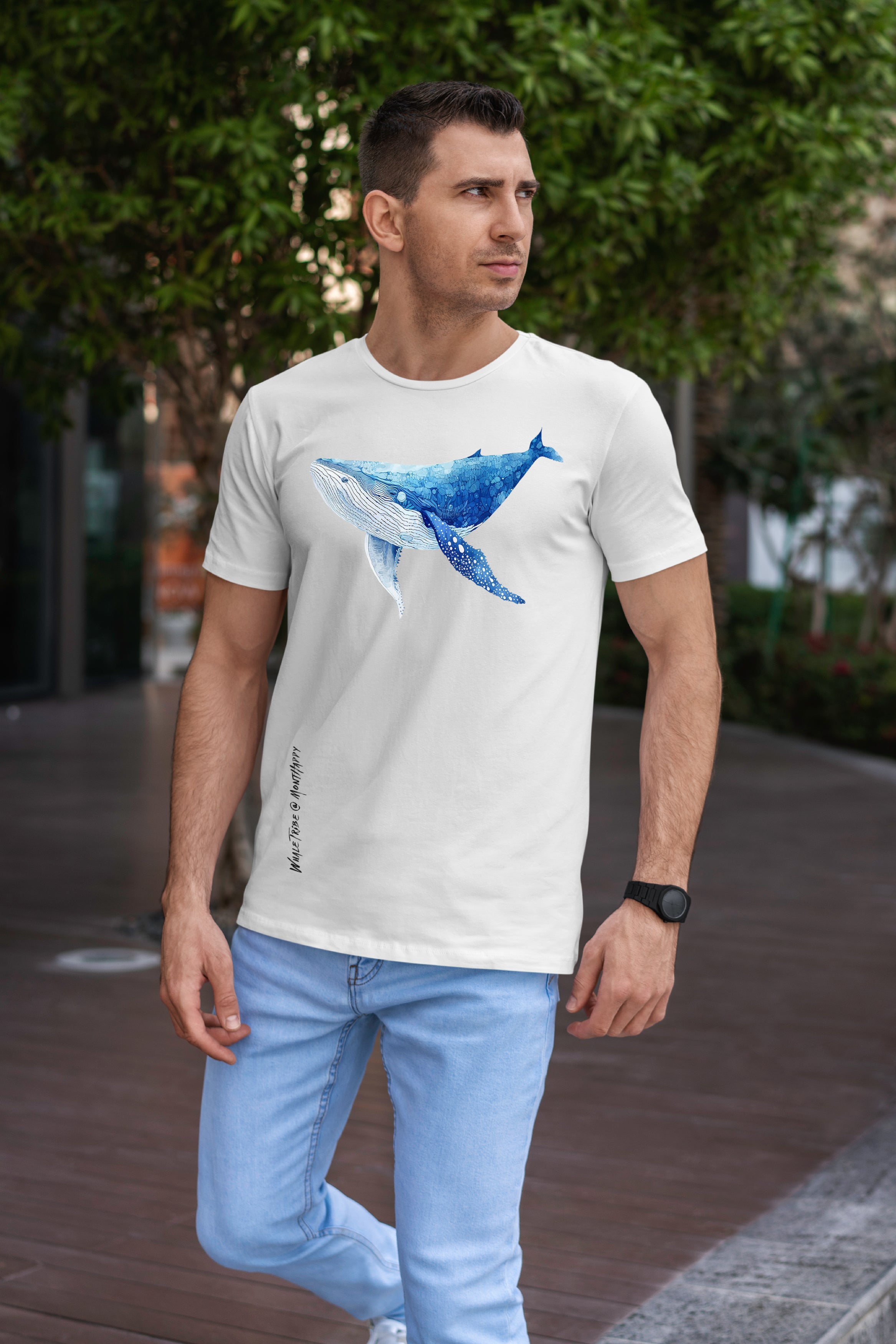 The Majestic Blue Men’s Round Neck T-Shirt