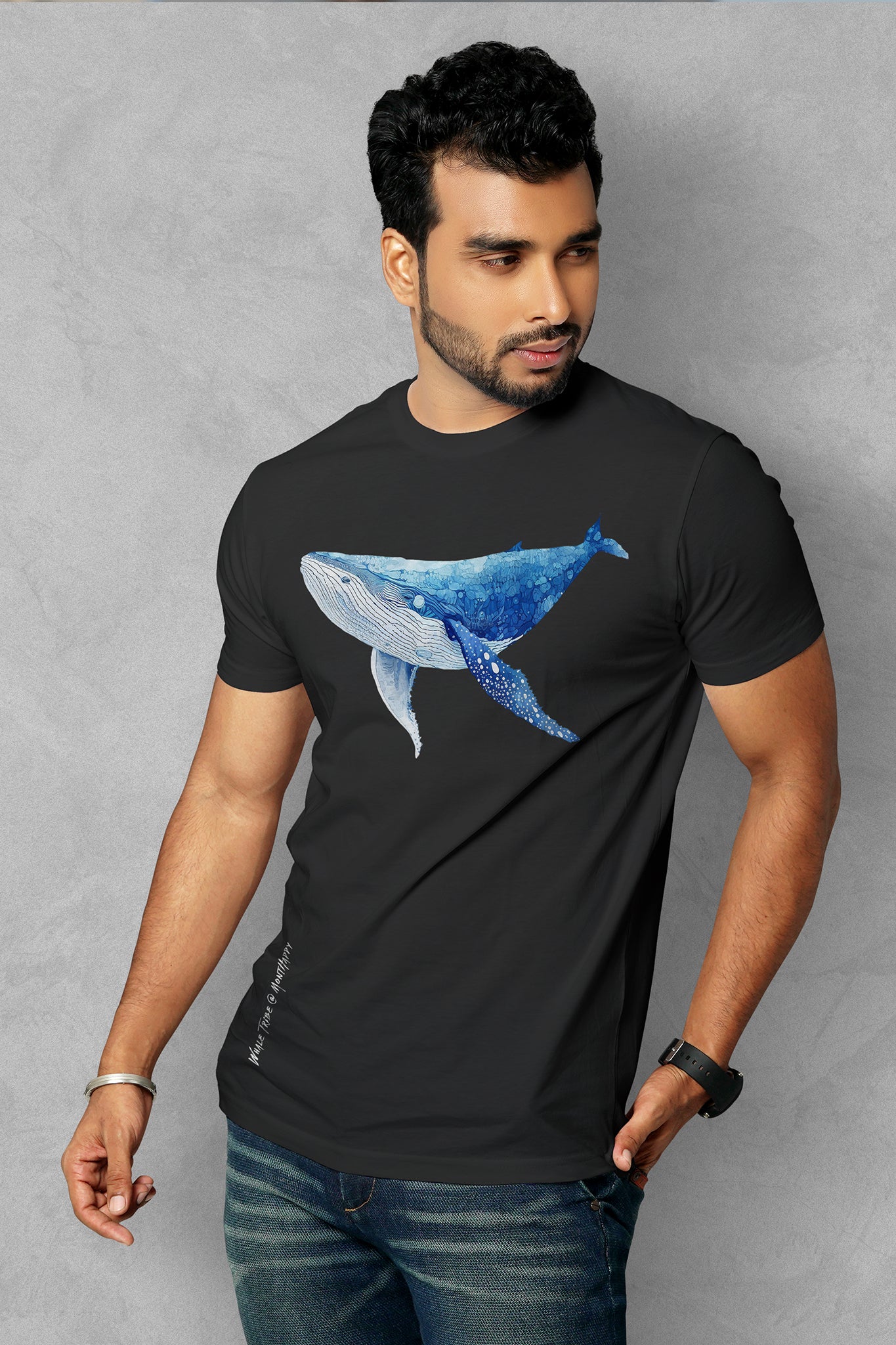 The Majestic Blue Men’s Round Neck T-Shirt